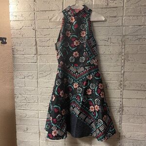 Sophisticated Nicole Miller Sleeveless Fit/Flare Floral Dress 6